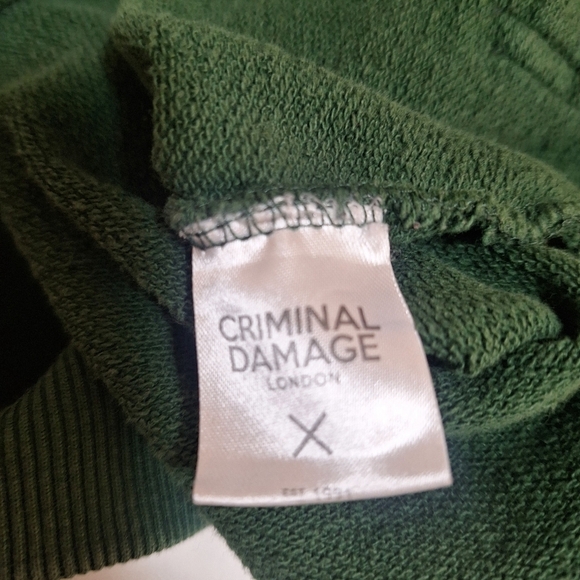 Criminal Damage River Island Rose hoodie unisex men's L - Picture 9 of 10